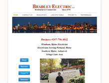 Tablet Screenshot of bradley-electric.com